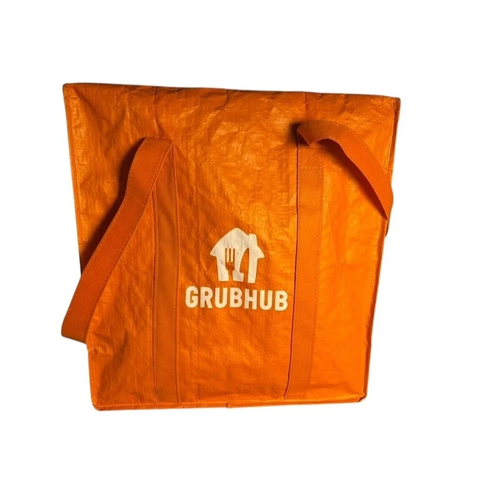 Set of 2 Insulated Delivery Bags Hot Food Pizza Tote Straps Zipper new Used